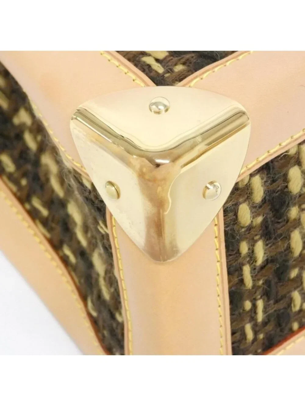 Louis Vuitton Monogram Tweed Tweedy Zip Bag Vintage - Picture 3 of 10